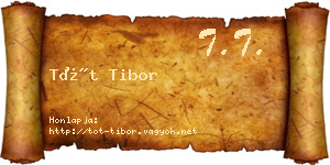 Tót Tibor névjegykártya