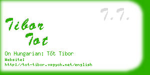 tibor tot business card